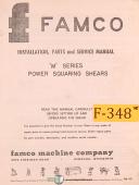 Famco-Famco EW Models Shear Install Service and parts Manual-1010-1096-1212-1414-EW-06